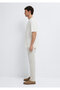 Black Ecru Basic T-Shirt Loose Fit / Comfortable Cut 0612645-70057 - 5