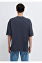 Printed Anthracite T-Shirt Oversize / Wide Cut 0613621-80106 - 6