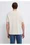 Printed Beige T-Shirt Loose Fit / Relaxed Comfortable Cut 0613630-70134 - 5