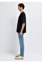 Mvjns Printed Black Interlock T-Shirt Boxy Fit 0613306-900 - 4