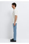 Ecru Basic T-Shirt Loose Fit / Comfortable Loose Cut 0613315-80194 - 4