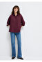 Striped Burgundy Shirt Oversized / Wide Cut 1210878-70434 - 2