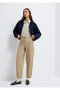 Beige Fabric Trousers 1011150-90378 - 2