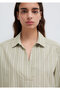 White Striped Green Blouse 1211226-88069 - 6