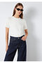 Ecru Basic T-Shirt Slim Fit / Narrow Cut 1613788-80194 - 2