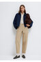 Beige Fabric Trousers 1011150-90378