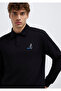 Half Button Black Sweatshirt 0S10544-900 - 3