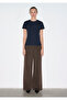 Navy Blue Basic T-Shirt Fitted / Bodycon Cut 1614065-85315 - 3
