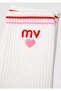 Mv Embroidered Ecru Socks 1913861-34523 - 2