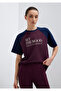 Printed Claret Red T-Shirt Regular Fit / Normal Cut 1613844-70434 - 4
