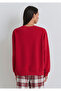 Christmas Themed Red Sweatshirt 1S10507-70390 - 4
