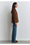 Faux Suede Brown Blazer 1110831-87736 - 6