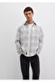 Men's Gray M0211637-90847 Checked Shirt - 2