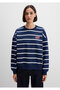 Striped Navy Blue Sweatshirt 1S10456-84634 - 3