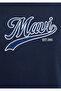Logo Printed Navy Blue T-Shirt Regular Fit 1613565-82318 - 8