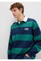 Logo Striped Navy Blue Sweatshirt 0S10371-70497