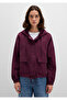 Hooded Purple Jacket Regular Fit / Regular Cut 110775-87830 - 3