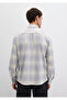 Men's Gray M0211637-90847 Checked Shirt - 5