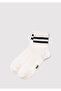 Stripe Detailed Ecru Socks 0911594-21649