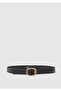 Black Faux Leather Belt 1913583-900 - 3