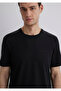 Black Black T-Shirt Regular Fit 0612689-900 - 6
