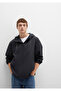 Hooded Black Coat 0110641-71379 - 5