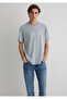 Gray Men's Regular Logo Printed T-Shirt 0612686 -70093