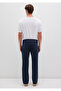 Lisbon Dark Navy Blue Denim Gabardine Trousers 0010039-90682 - 5