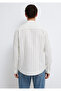 Khaki Striped Ecru Shirt Regular Fit / Regular Cut 0211384-80692 - 6