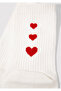 Heart Detailed White Socks 1913263-620 - 3