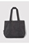 Cat Embroidered Anthracite Denim Bag 1913284-22864 - 4