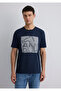Istanbul Printed Navy Blue T-Shirt Regular Fit / Regular Cut 0612990-70490 - 4