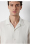 Short Sleeve Ecru Muslin Shirt Regular Fit / Normal Cut 0211532-70134 - 7