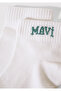 Logo Detailed Ecru Booties Socks 1912785-20843 - 2