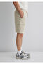 Beige Cargo Shorts 0410107-70039 - 6