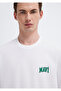 Logo Printed White T-Shirt Regular Fit / Normal Cut 0611714-620 - 7