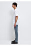 Crew Neck White Basic T-Shirt Loose Fit / Loose Relaxed Fit0611924-620 - 5