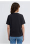 Cat Printed Black Istanbul T-Shirt Regular Fit 1610674 -70087 - 5