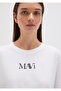Logo Printed White T-Shirt Regular Fit / Normal Cut 1611594-620 - 5