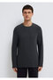 Long Sleeve Anthracite Basic T-Shirt Slim Fit / Slim Fit 064622 -26834 - 3