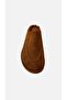 Esso Women's Fur-Lined Lofer Slippers Winter Genuine Leather Taba Suede - 2