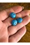 1 cm 3 Pieces Turquoise Perforated Jewelry Beads