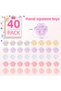 40 Pcs Mini Cat Paw Mochi Squishy Toys,Kawaii Stress Relief Squeeze Toys for Kids and Grown-up,Party Favors - 3