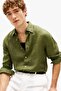Pigment Dyed Li Solid Rf Shirt Men's Green Shirt - Mw0Mw41530 - 3