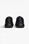 Men's Low-Top Thick Sole Logo Textured 100% Leather Black Sneaker - 6
