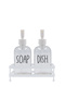 Basic White Metal Square Stand Set of 2 Liquid Soap Dispenser 420 Cc - 5