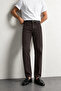 Brick - Dark Brown - Tapered Deluxe Street - 100% Cotton Denim - Men's Jeans