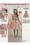 Girl's Lilac Skirt Satin Dress with Pearl Bow Detail - 4
