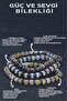 Power and Love Combination Bracelet Set - Pink Quartz - Tiger's Eye - Agate - Hematite