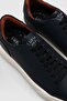 Tommy Men's Faux Leather Sneaker Shoes Black - 4